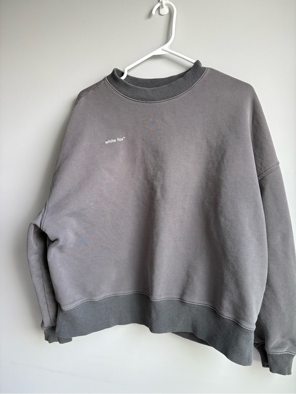 White Fox Women’s Gray Crewneck Sweatshirt